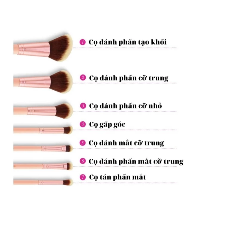 Bộ Cọ Trang Điểm 14 Cây BH COSMETICS BH Chic BHBO09